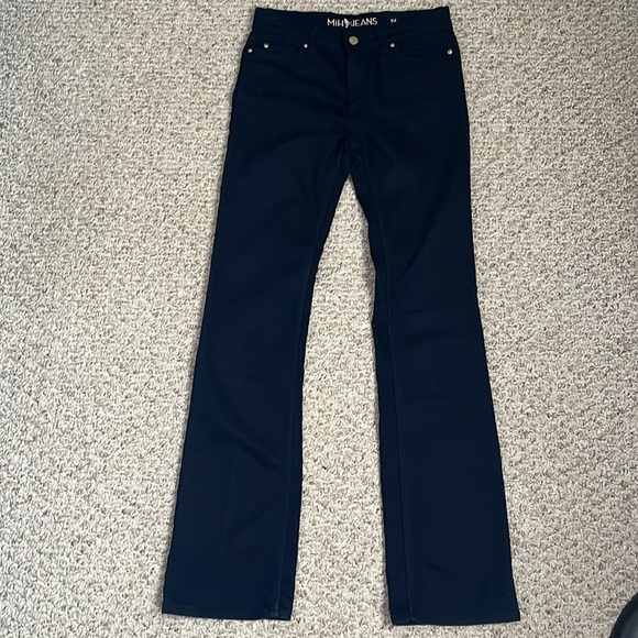 Mih Mid Rise Dark Wash Bootcut Jeans - The London Jean - Picture 4 of 12